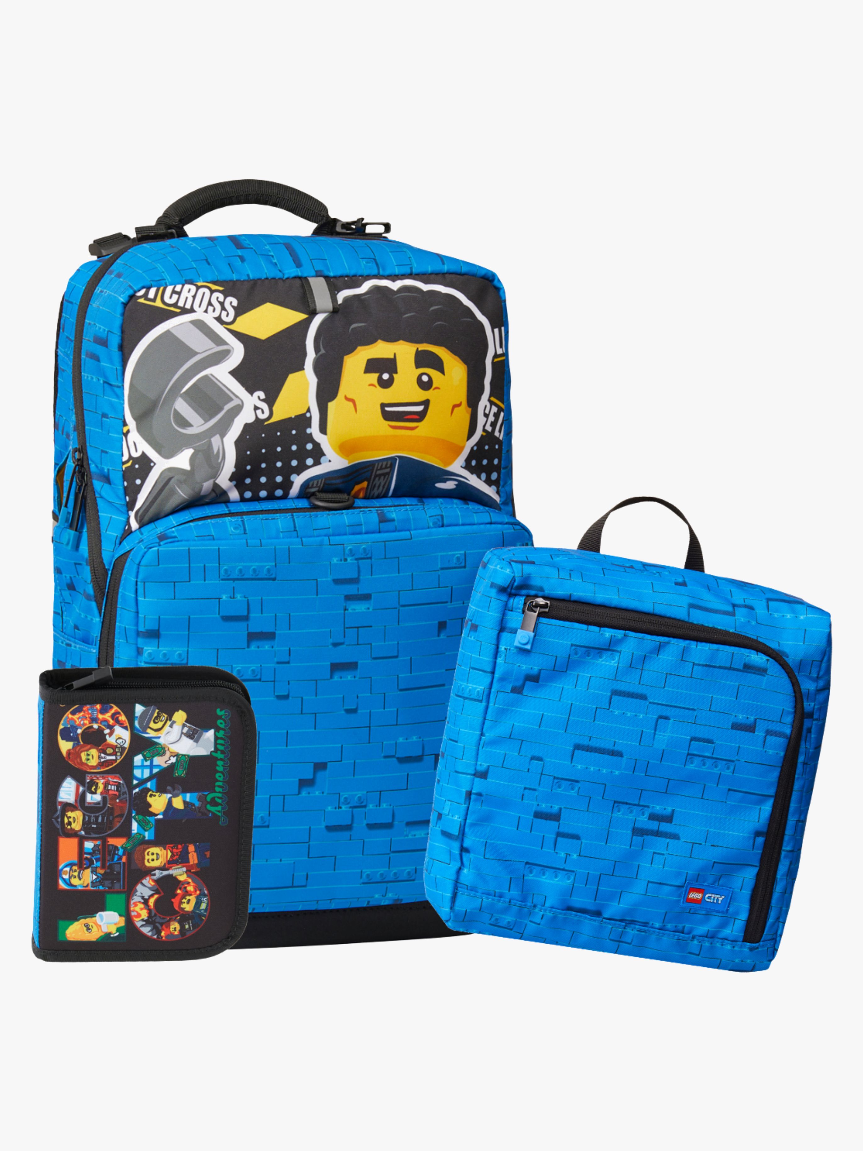 LEGO® City Police Adventure Taschenset 20,5L mit Turnbeutel & Federmäppchen, Blau