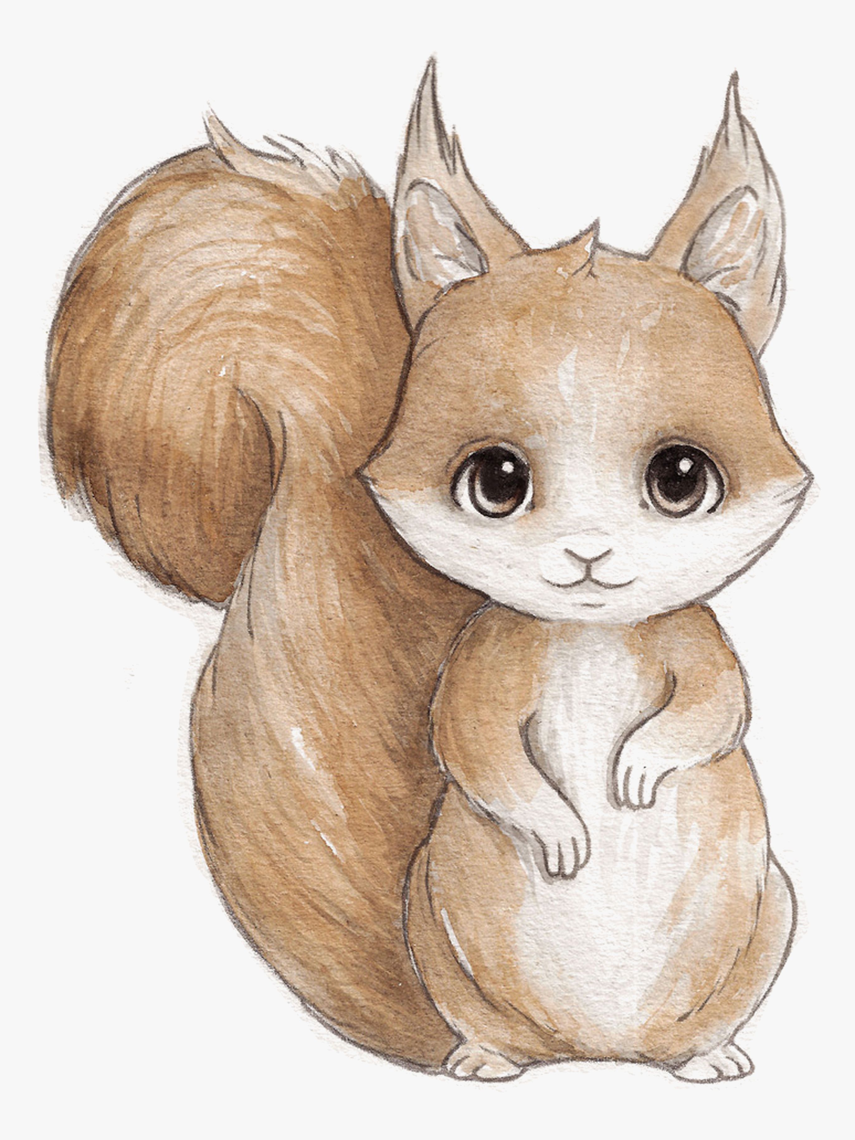 Stickstay Sandy The Squirrel Wandsticker
