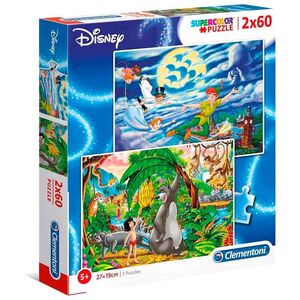 Disney Puzzle Peter Pan und Das Dschungelbuch 2x60 Teile