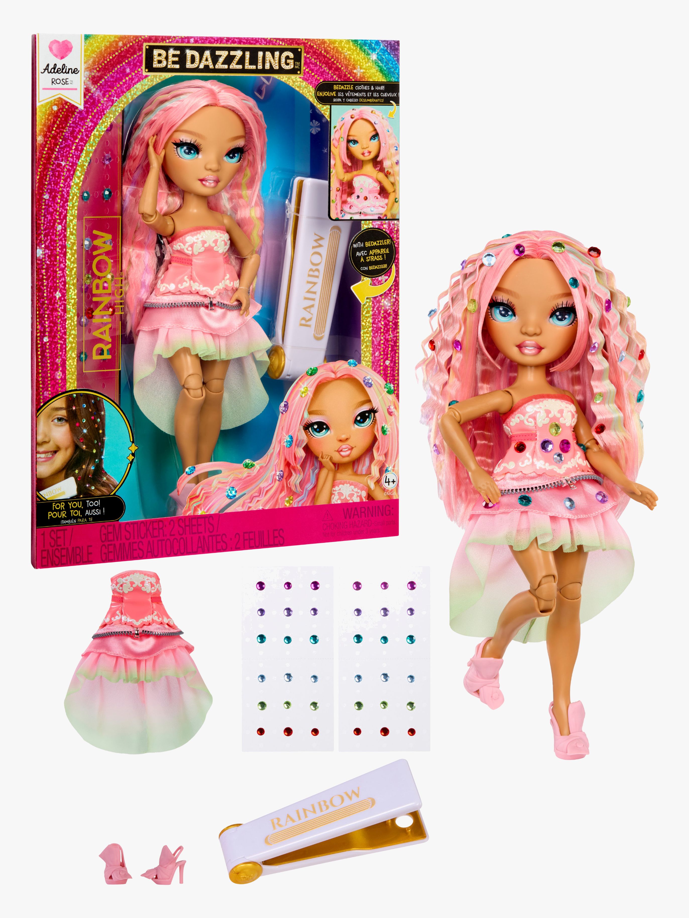 Be Dazzling Adeline Rose Modepuppe, Rosa