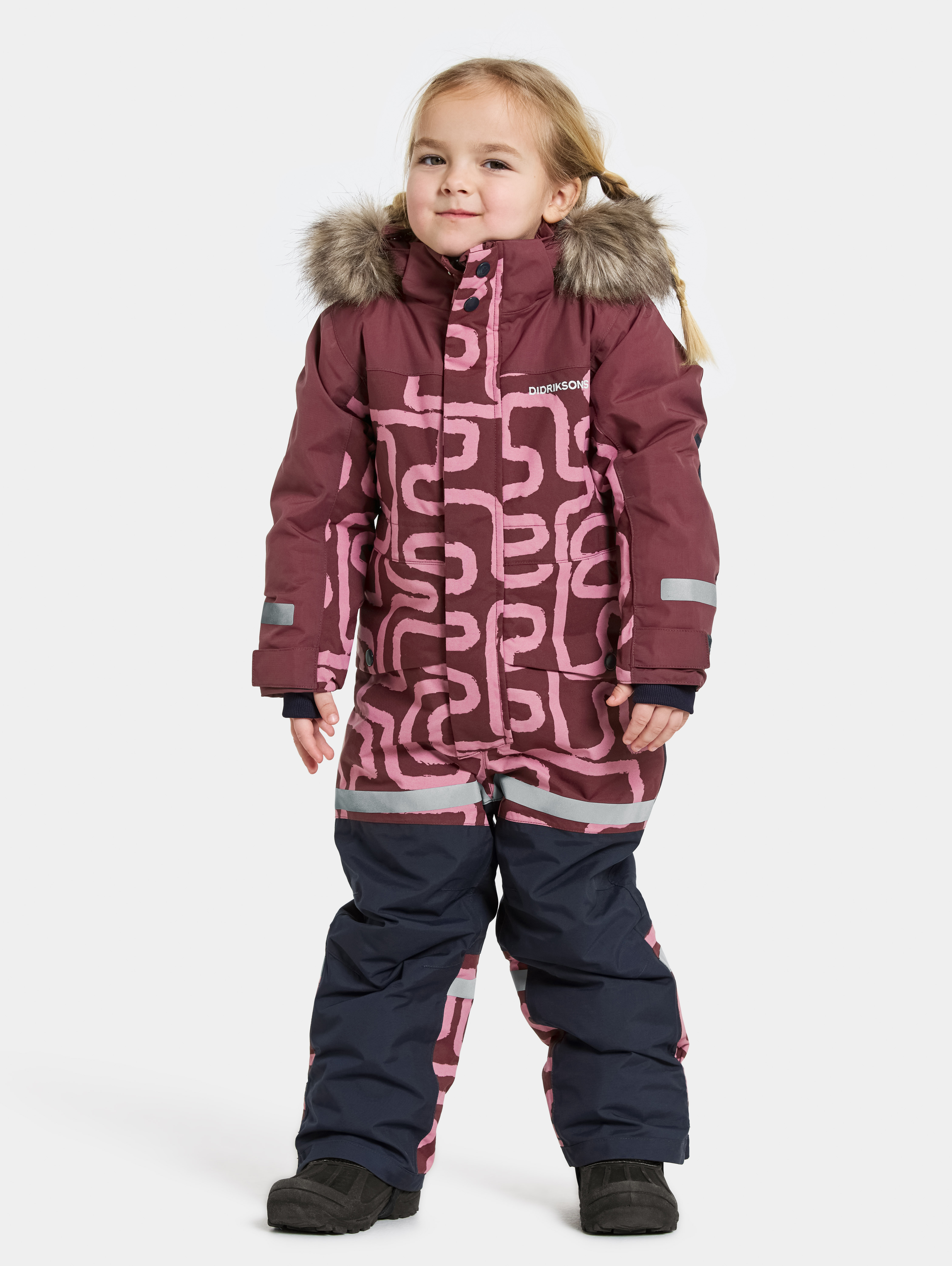 Didriksons Bjärven Overall, Path S Pink, 100
