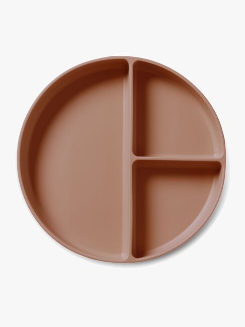 nuuroo Mingo Unterteilter Teller Silikon, Chocolate Malt