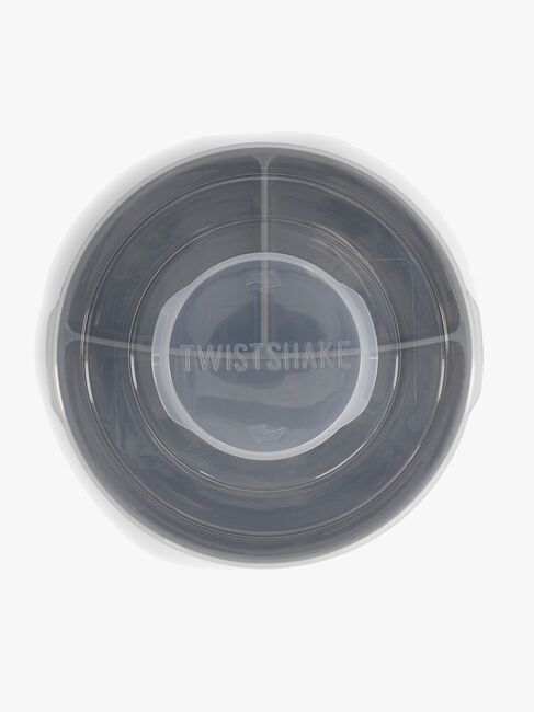 Twistshake Geteilter Teller mit Deckel, Grau