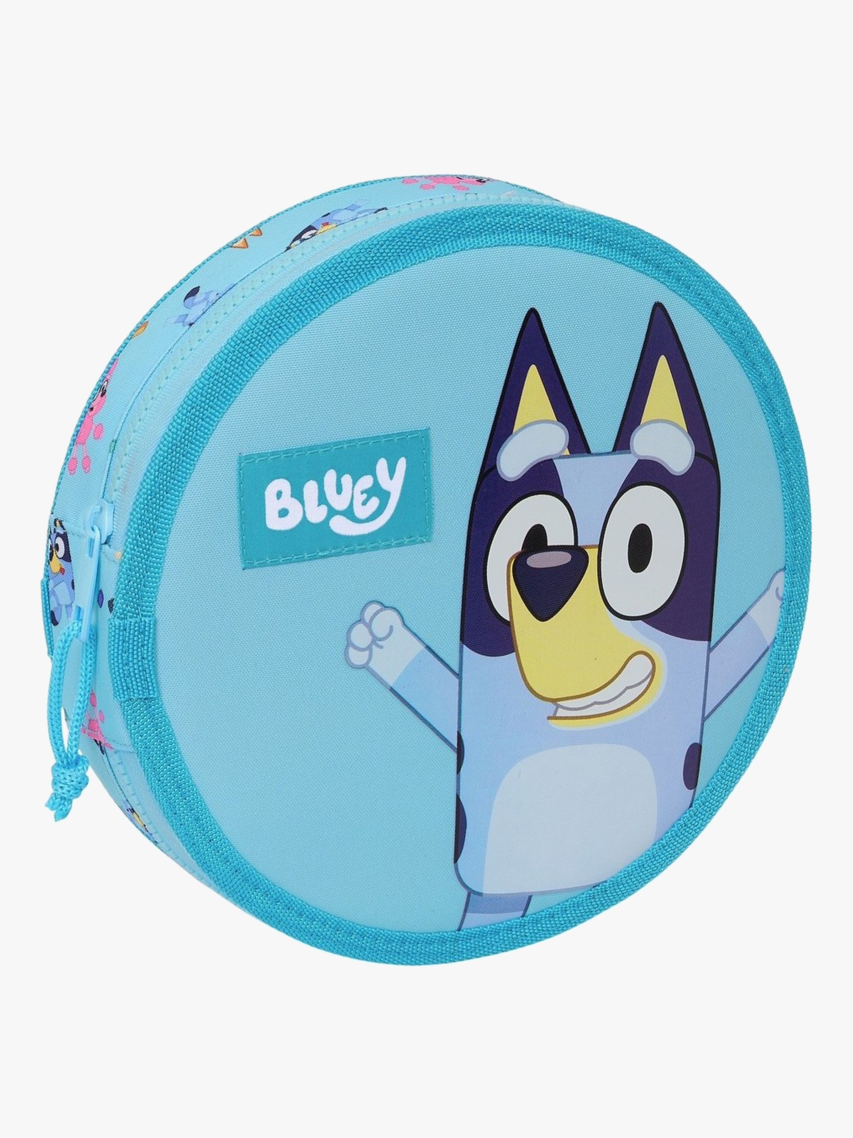 Bluey Rundes Federmäppchen, Hellblau