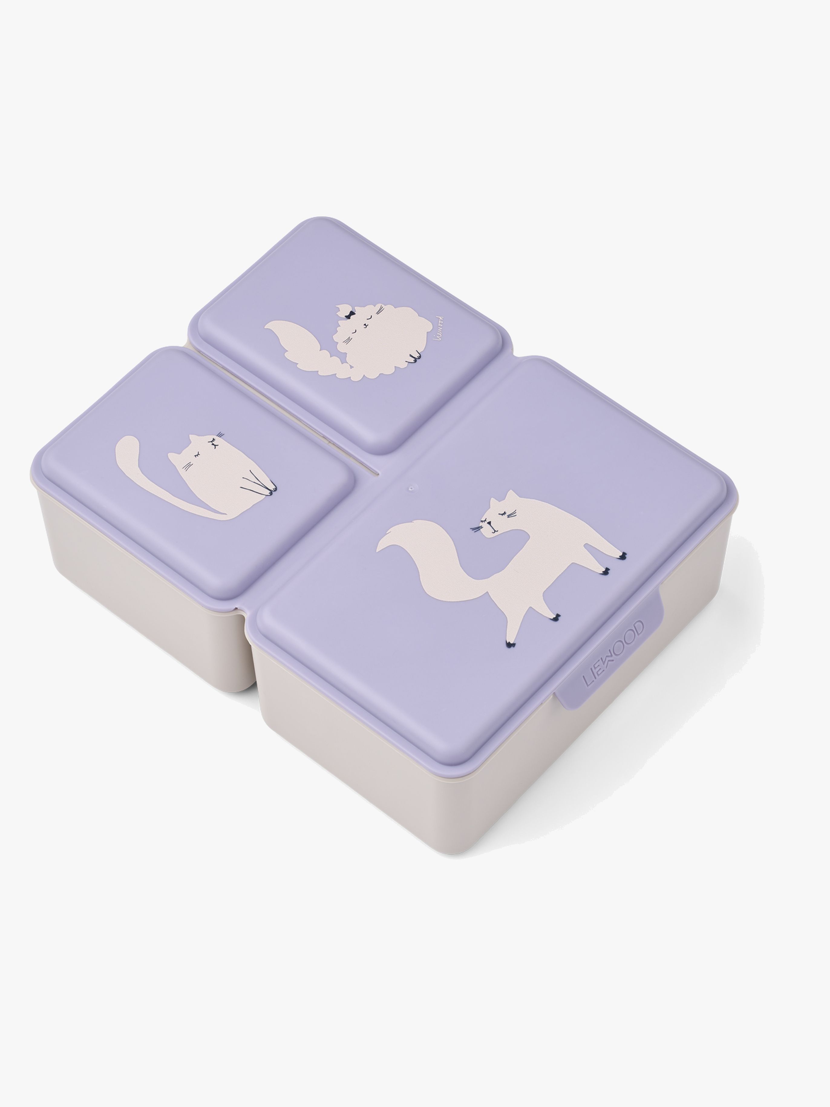 Driss Gemusterte Brotdose, Cat / Warm Lilac