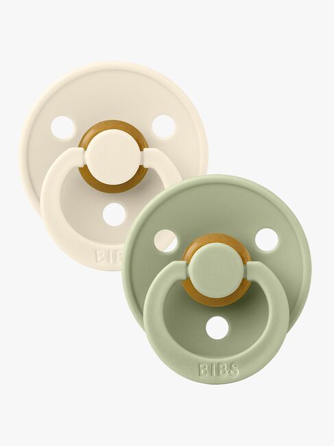 BIBS Schnuller Colour 2er-Pack Latex Größe 3 Ivory/Sage
