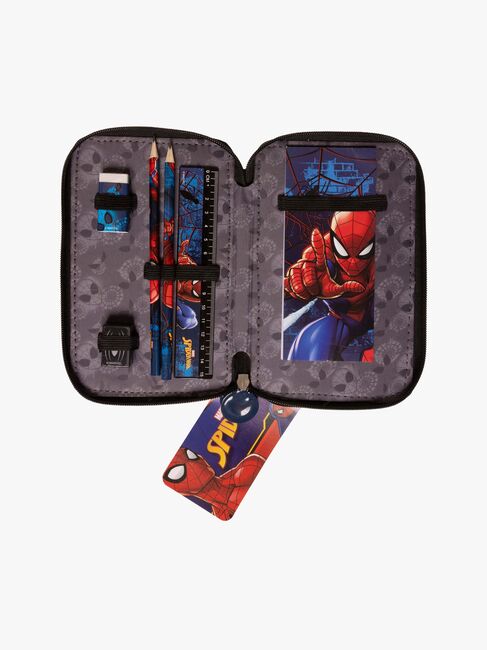 Marvel Spider-Man Doppel-Federmäppchen, Blau