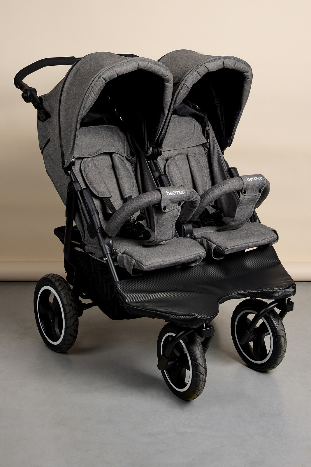 DEMO-EX Beemoo Swing Geschwisterwagen, Grey Melange