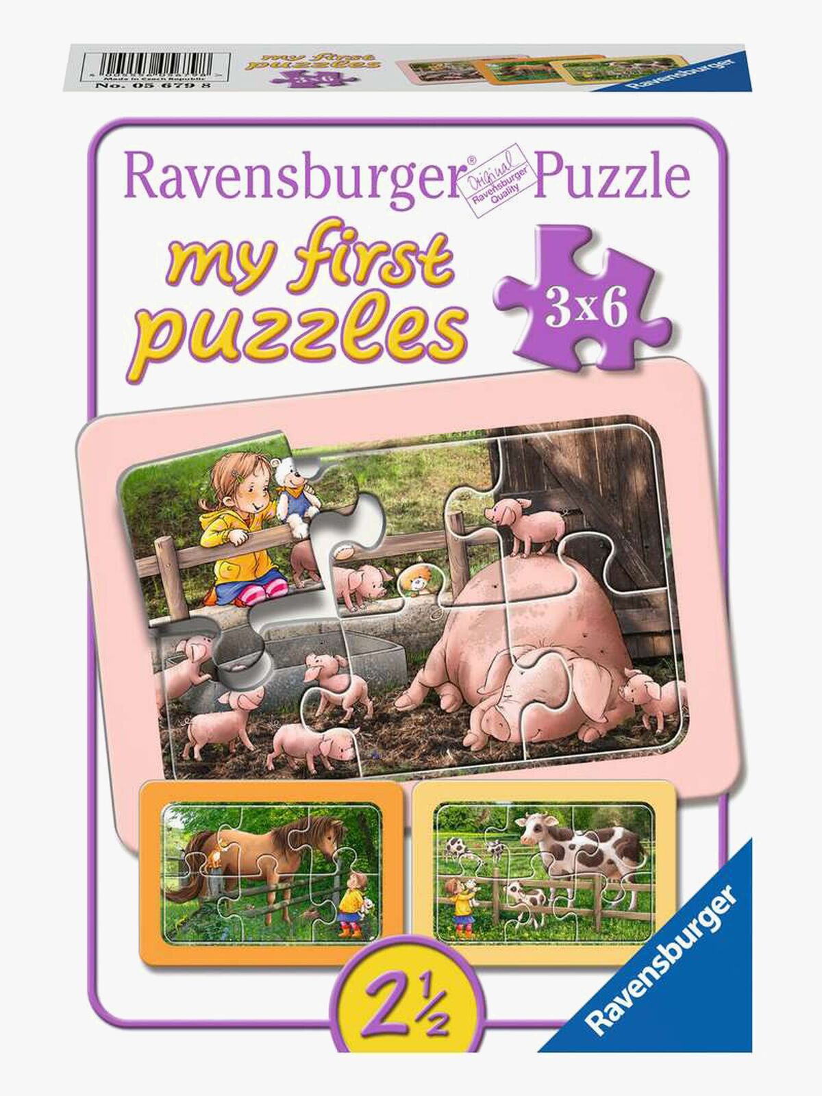 Ravensburger Puzzles Exploring The Farm 3x6 Teile