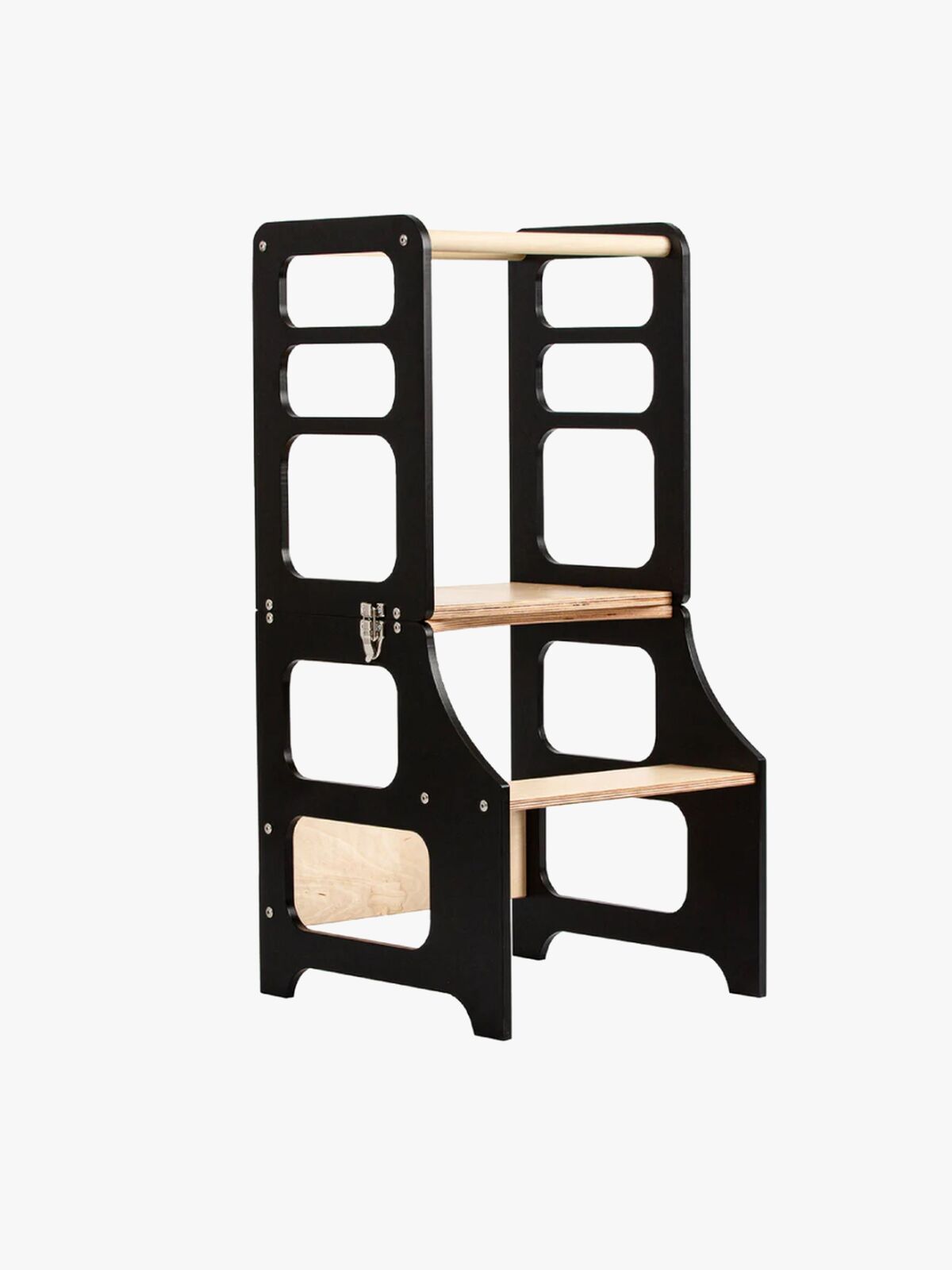 Duck Woodworks Klappbarer Lernturm, Schwarz