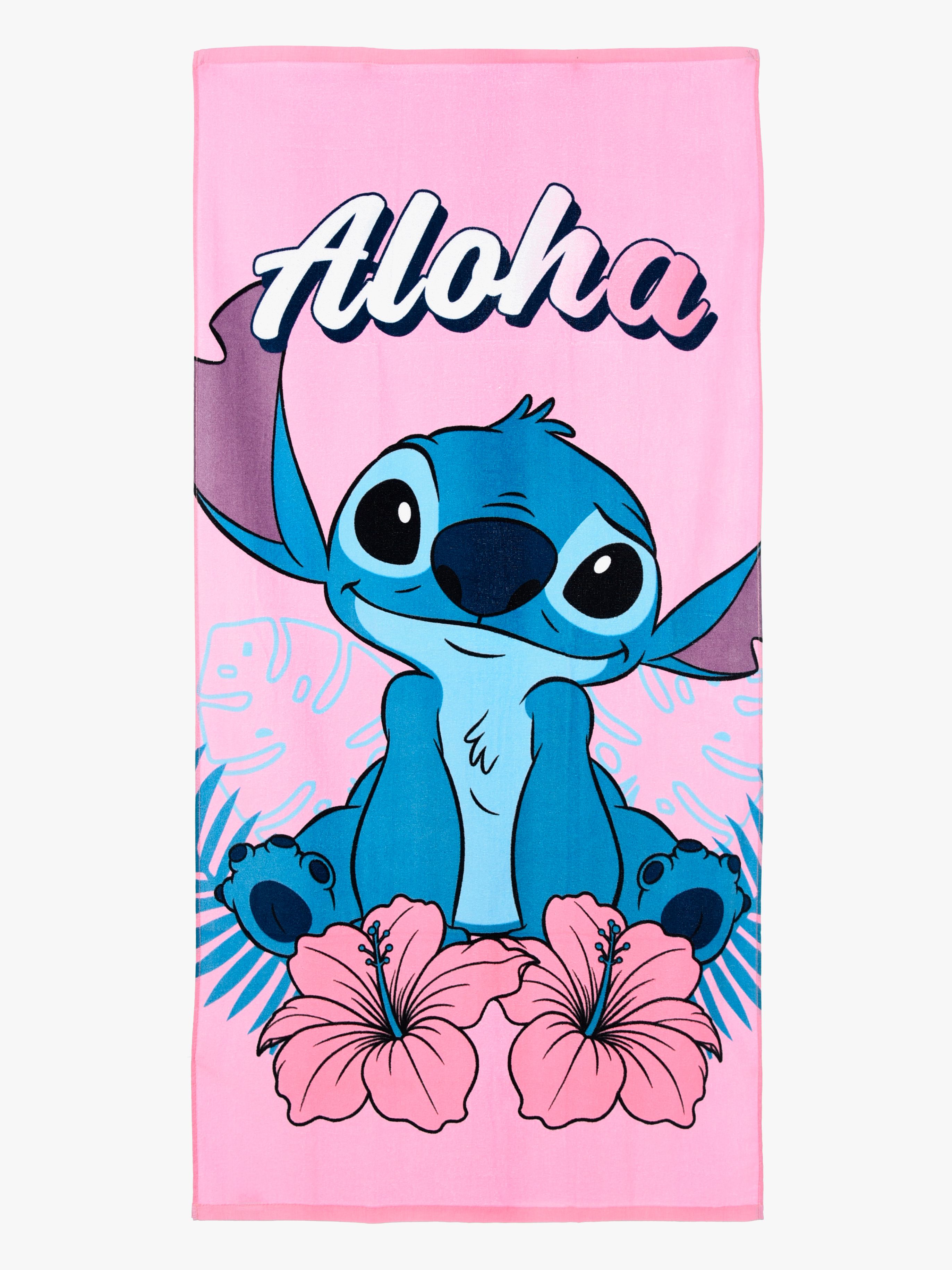 Disney Stitch Handtuch 100% Baumwolle, Hellrosa
