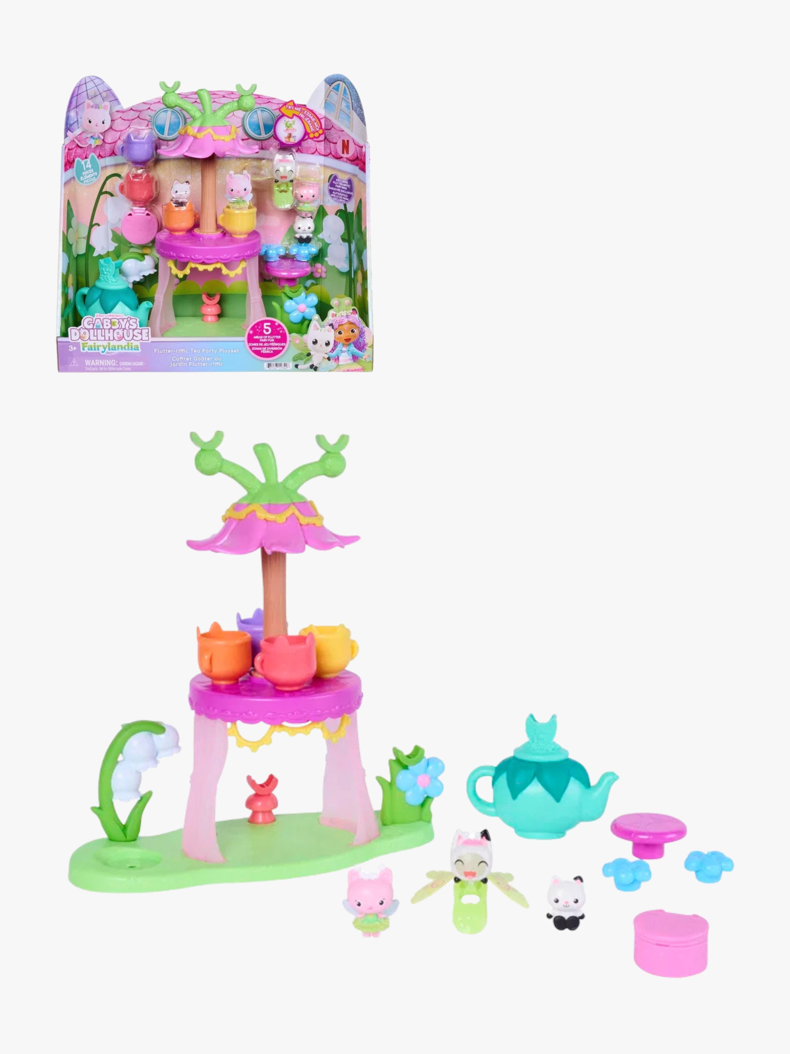 Gabby's Dollhouse Fairylandia Spielset Teeparty, Mehrfarbig
