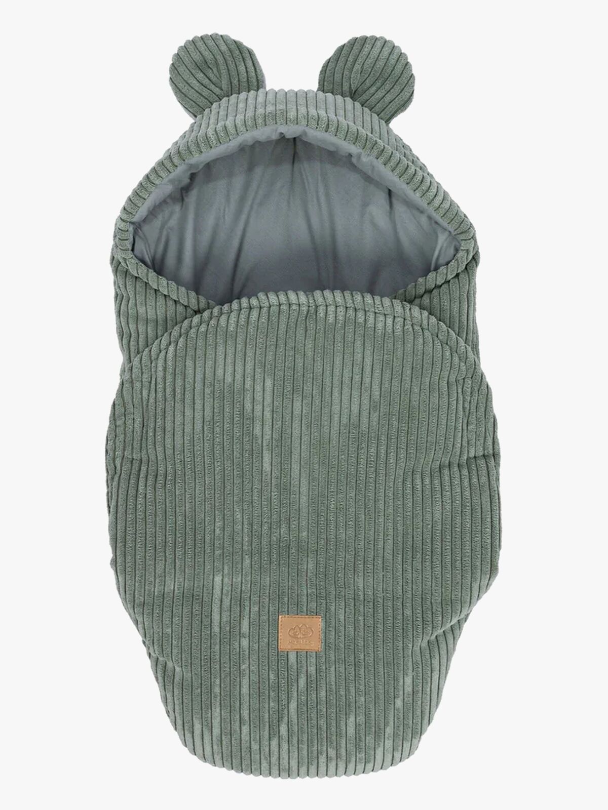 MeowBaby Aesthetic Pucktuch mit Bärenohren, Olive Green