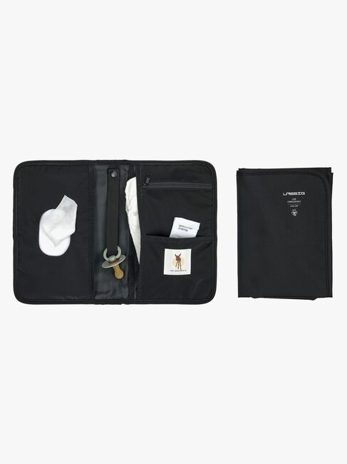 Lässig Kompakte Wickeltasche, Black