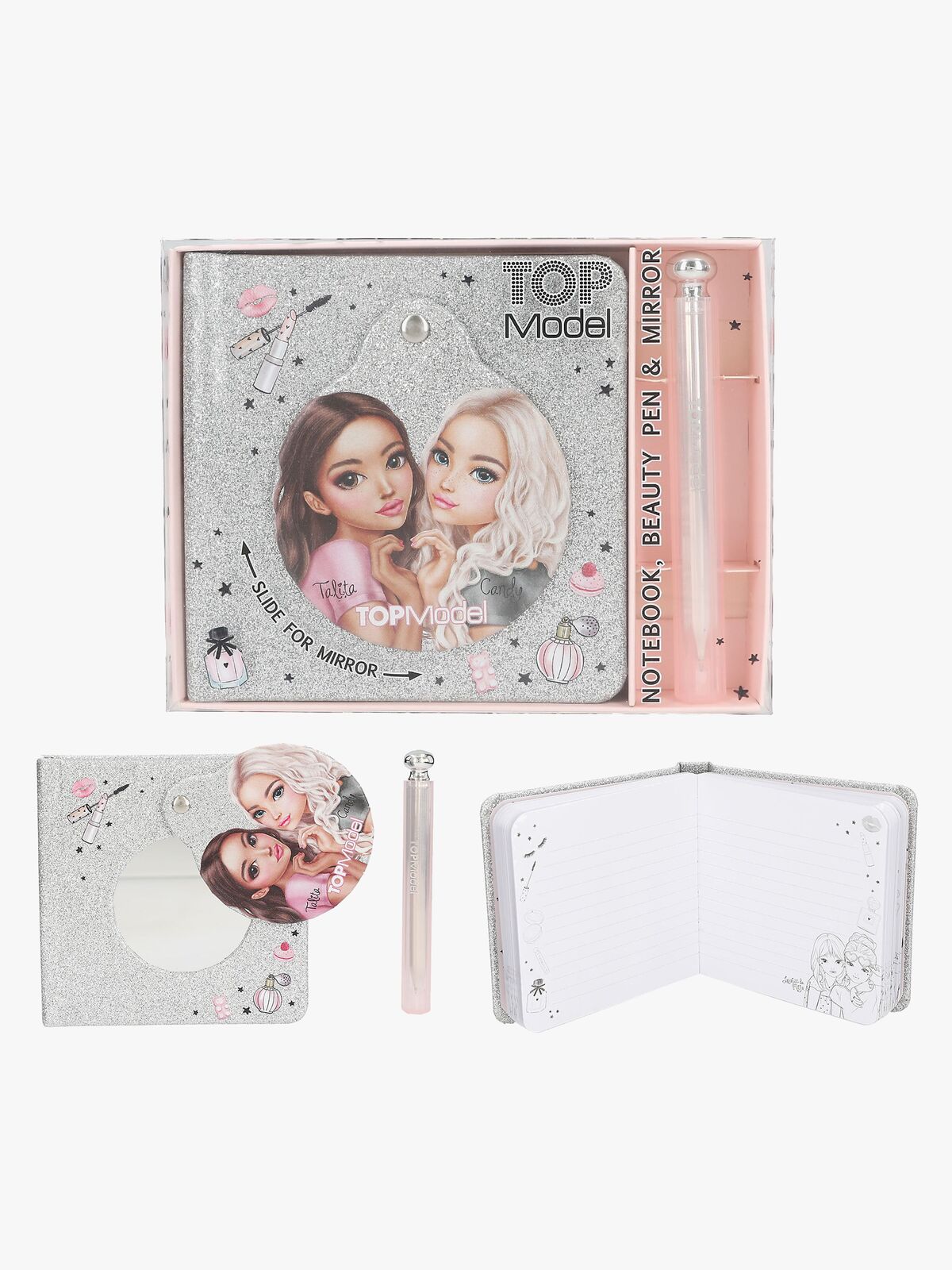 TOPModel Beauty Notizbuch mit Tintenschreiber