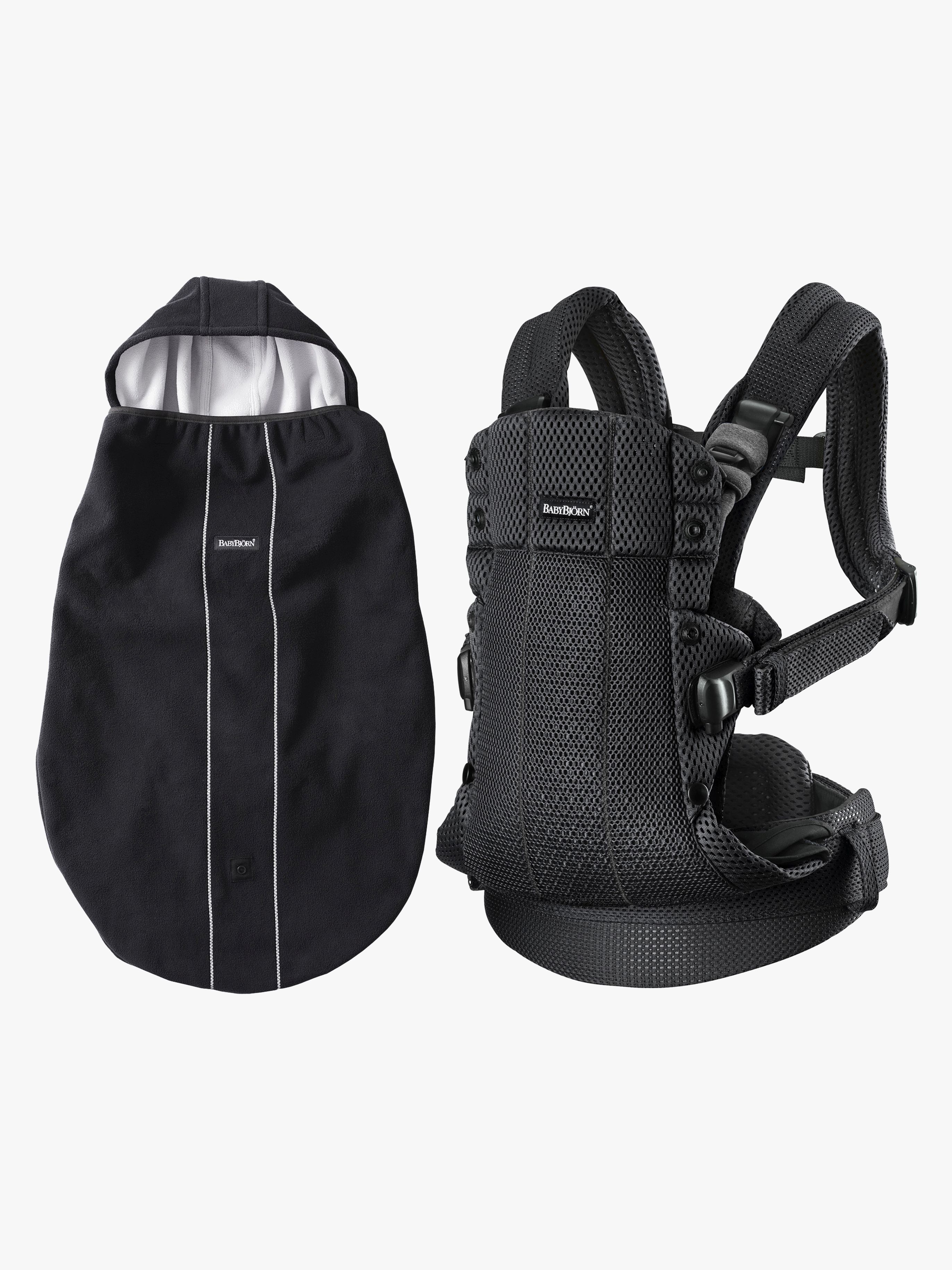 Babytrage Harmony 3D Mesh inkl. Überzug, Schwarz