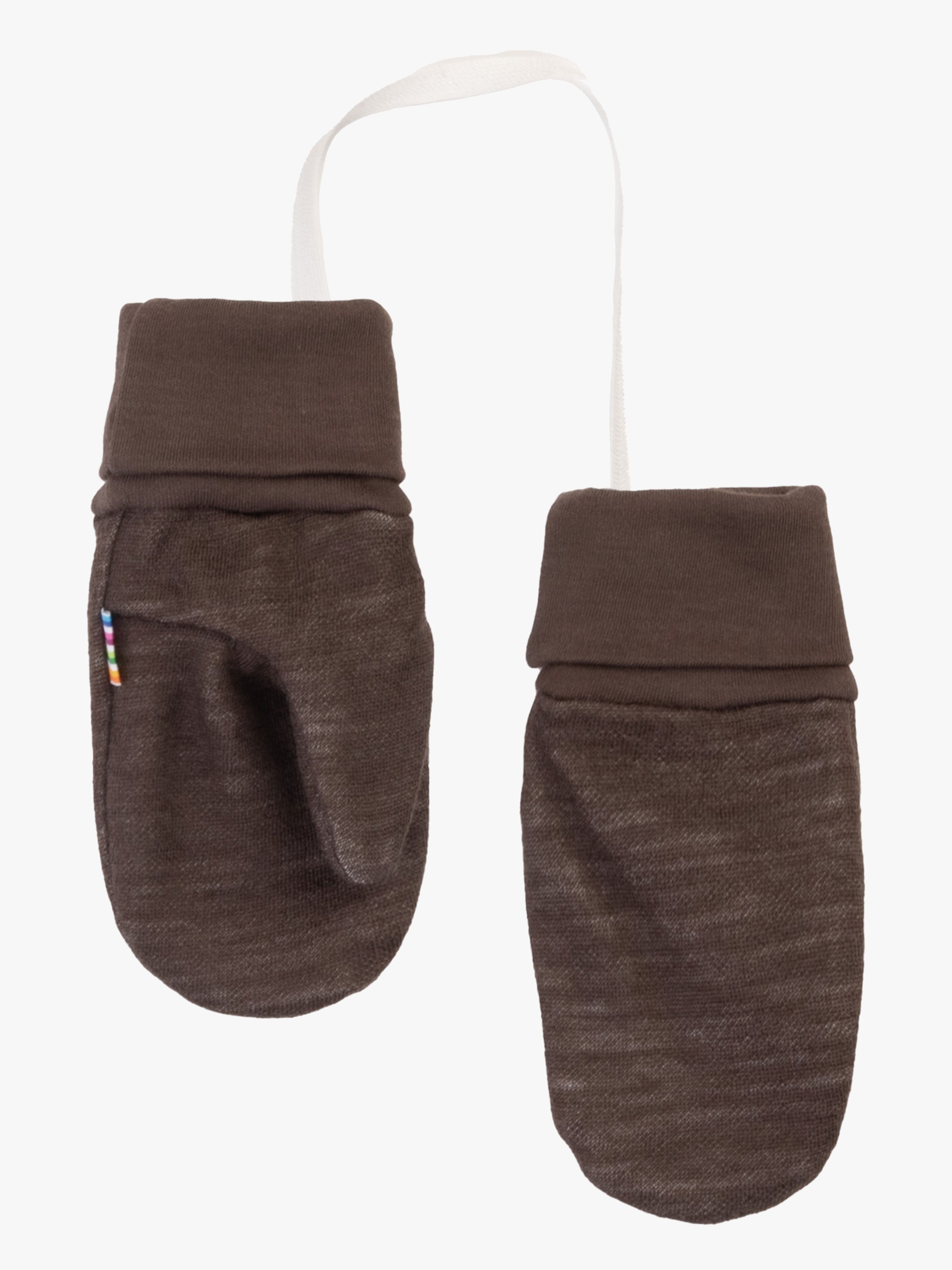 Fäustlinge Merinomix, Drk. Brown