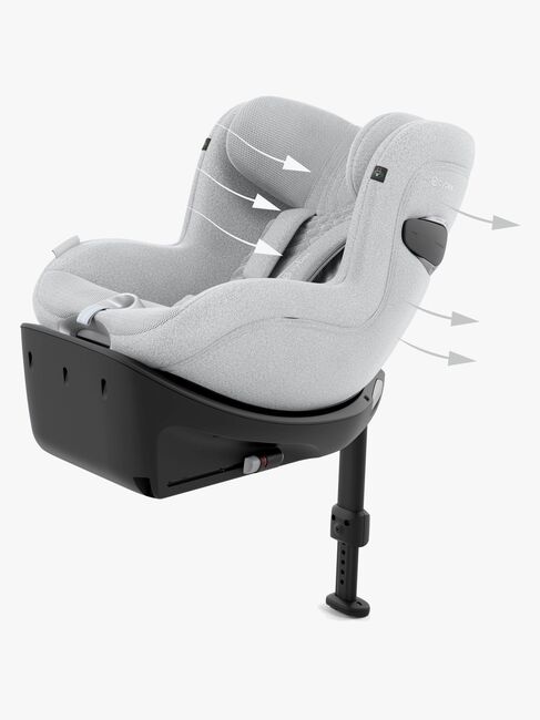Cybex Sirona Ti i-Size Plus Kindersitz, Platinum White