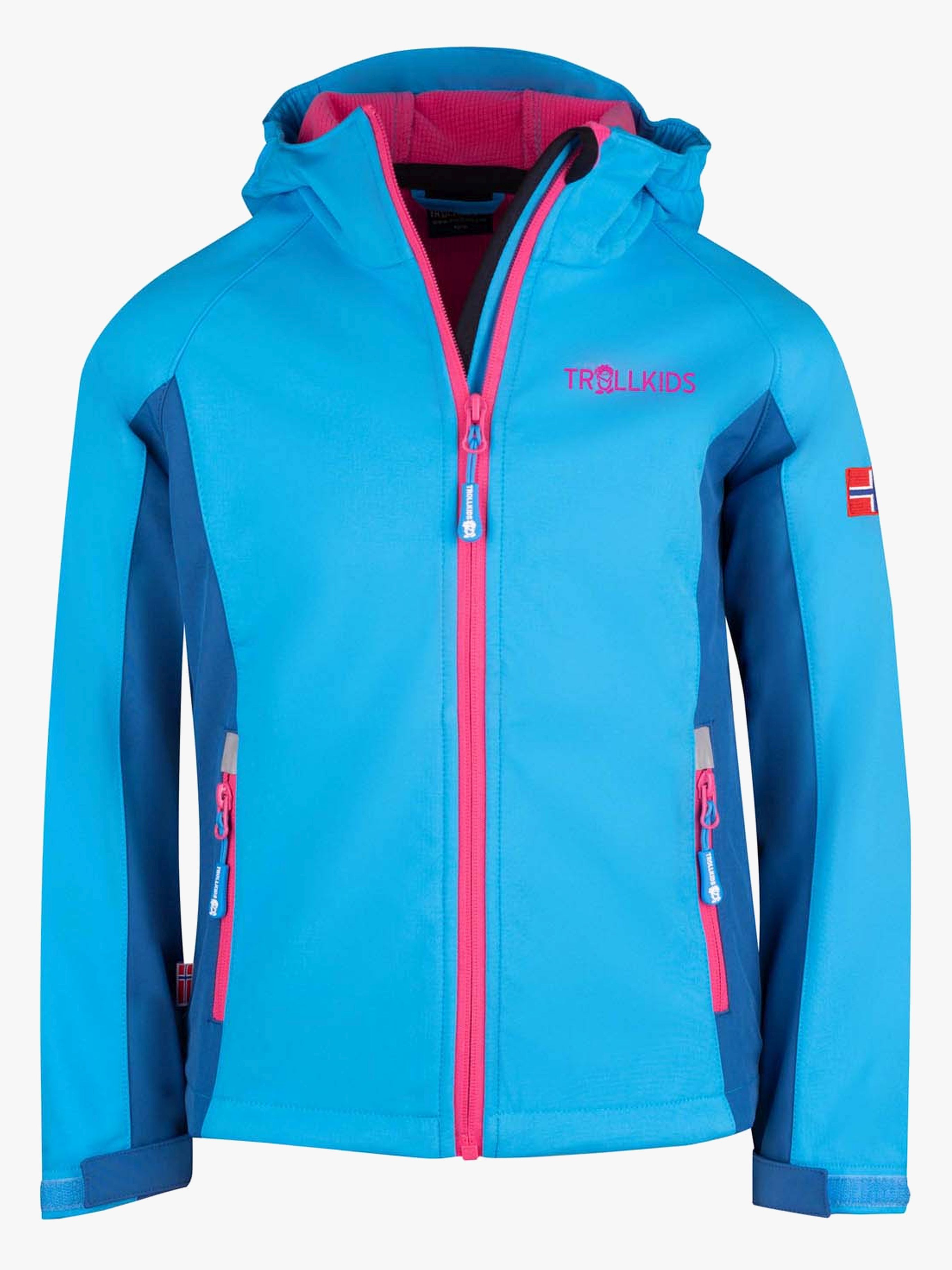 Kristiansand Softshelljacke, Midnight Blue / Cerulean, Größe 104