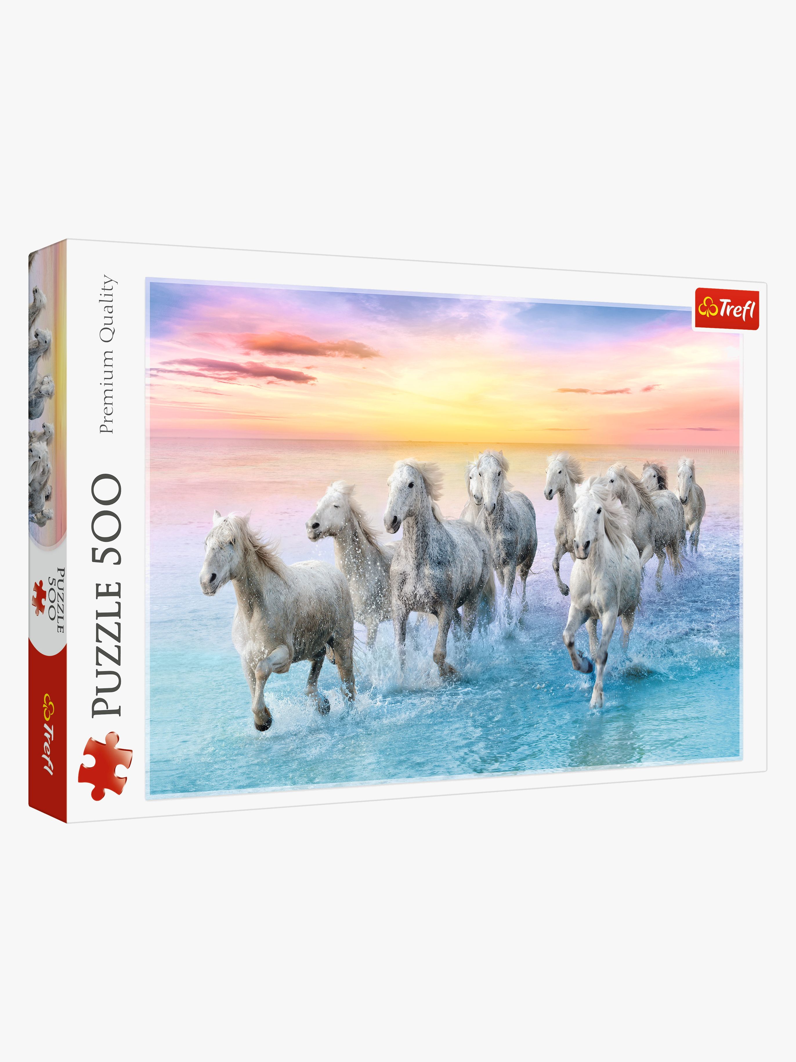 Galopperande Vita Hästar Puzzle 500 Teile