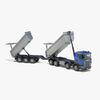 Emek Kipplaster Scania Mit Anhänger, Blau