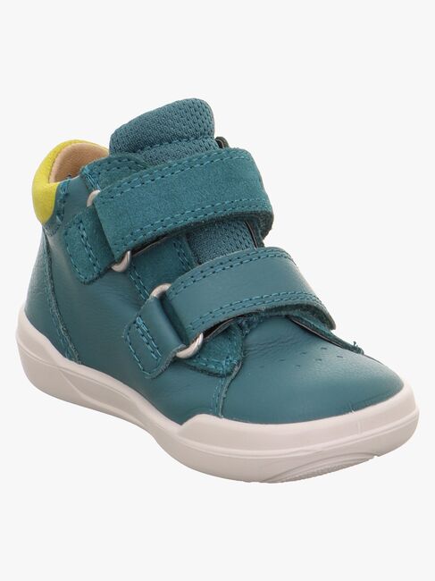 Superfit Superfree Barefoot WP Mid Sneaker, Green/Yellow