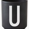 Design Letters Becher Keramik U, Schwarz