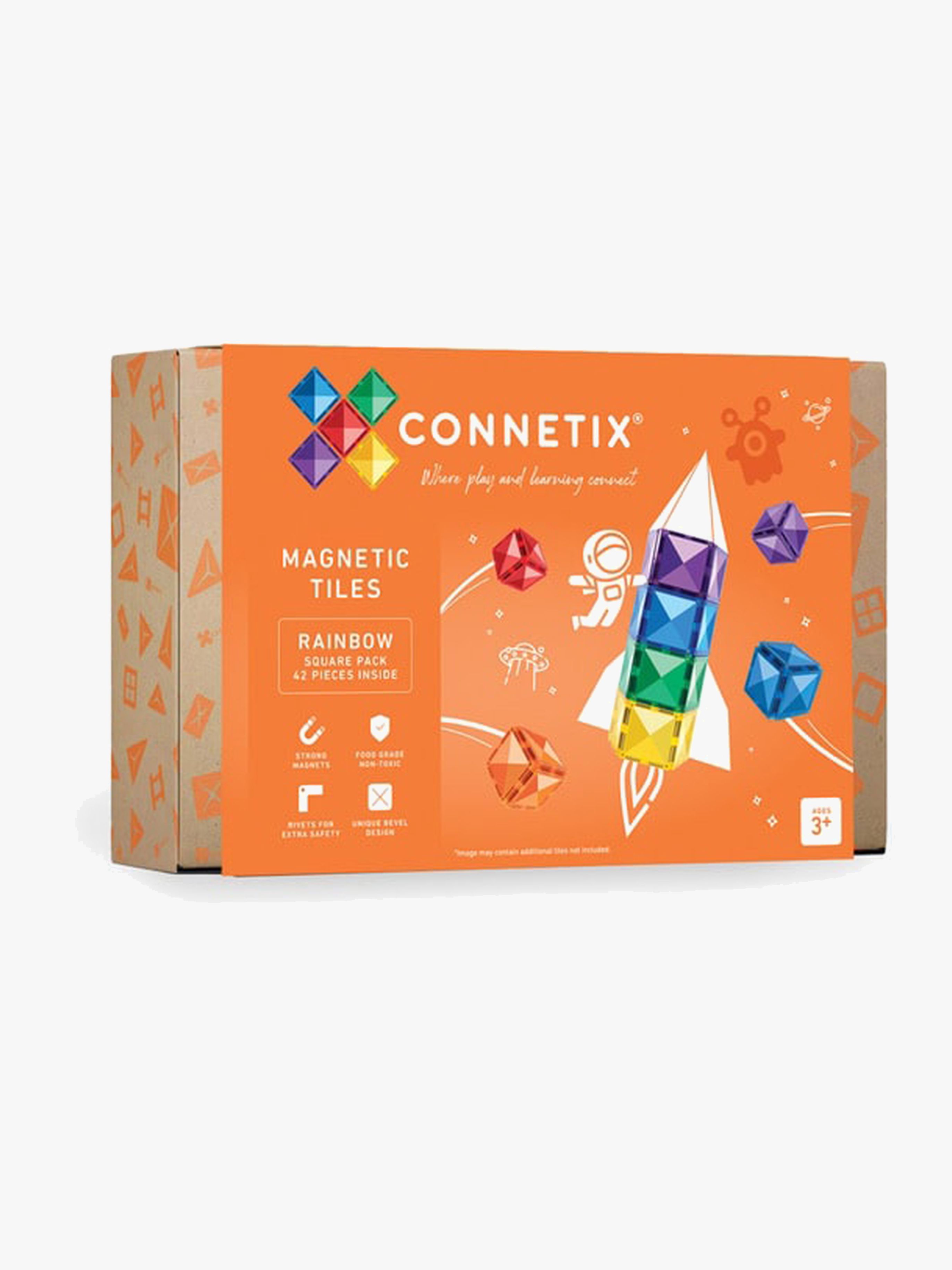 Magnetische Bauteile Rainbow Square 42 Teile