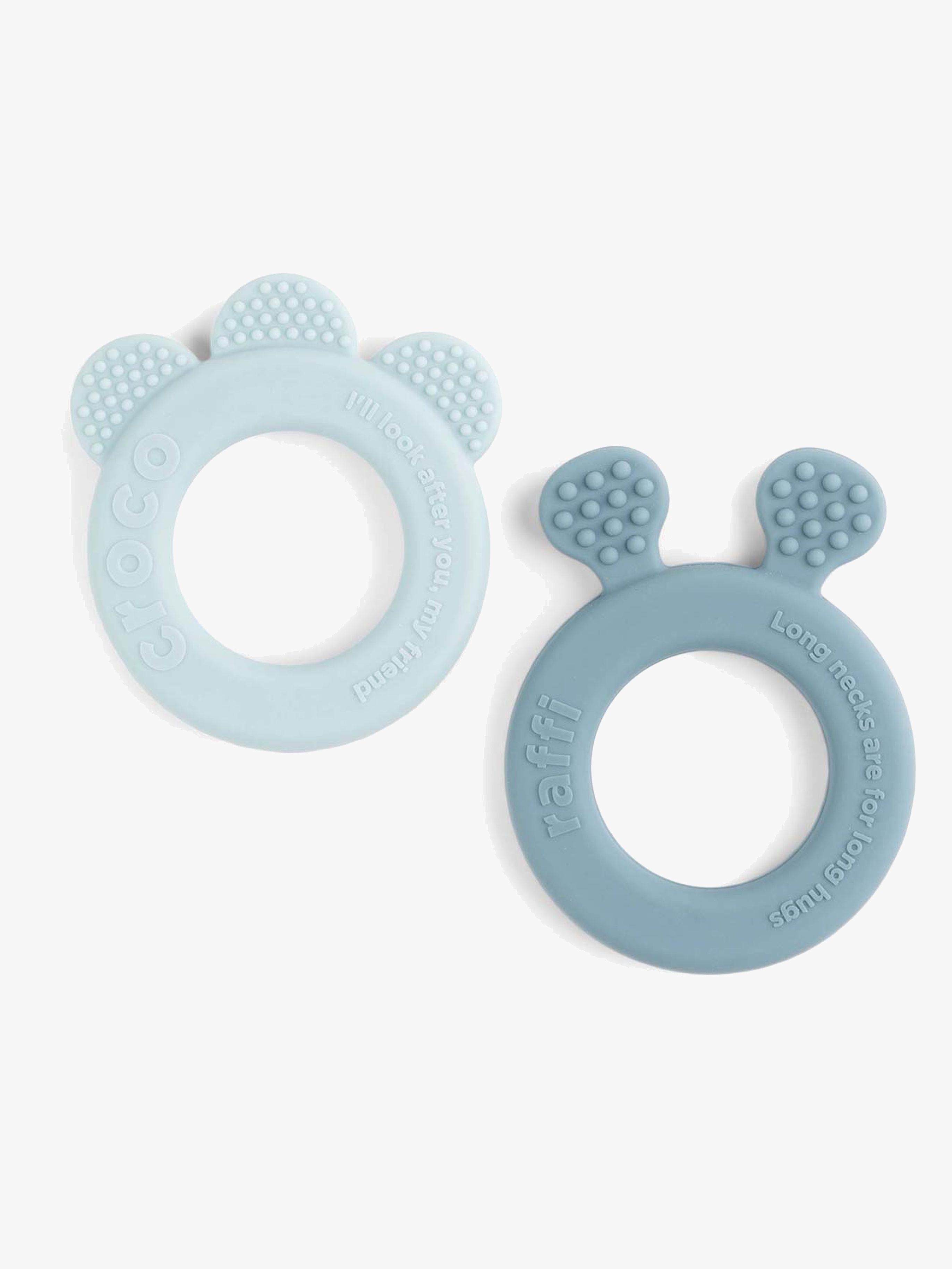 Beißring Deer Friends 2er-Pack, Blue