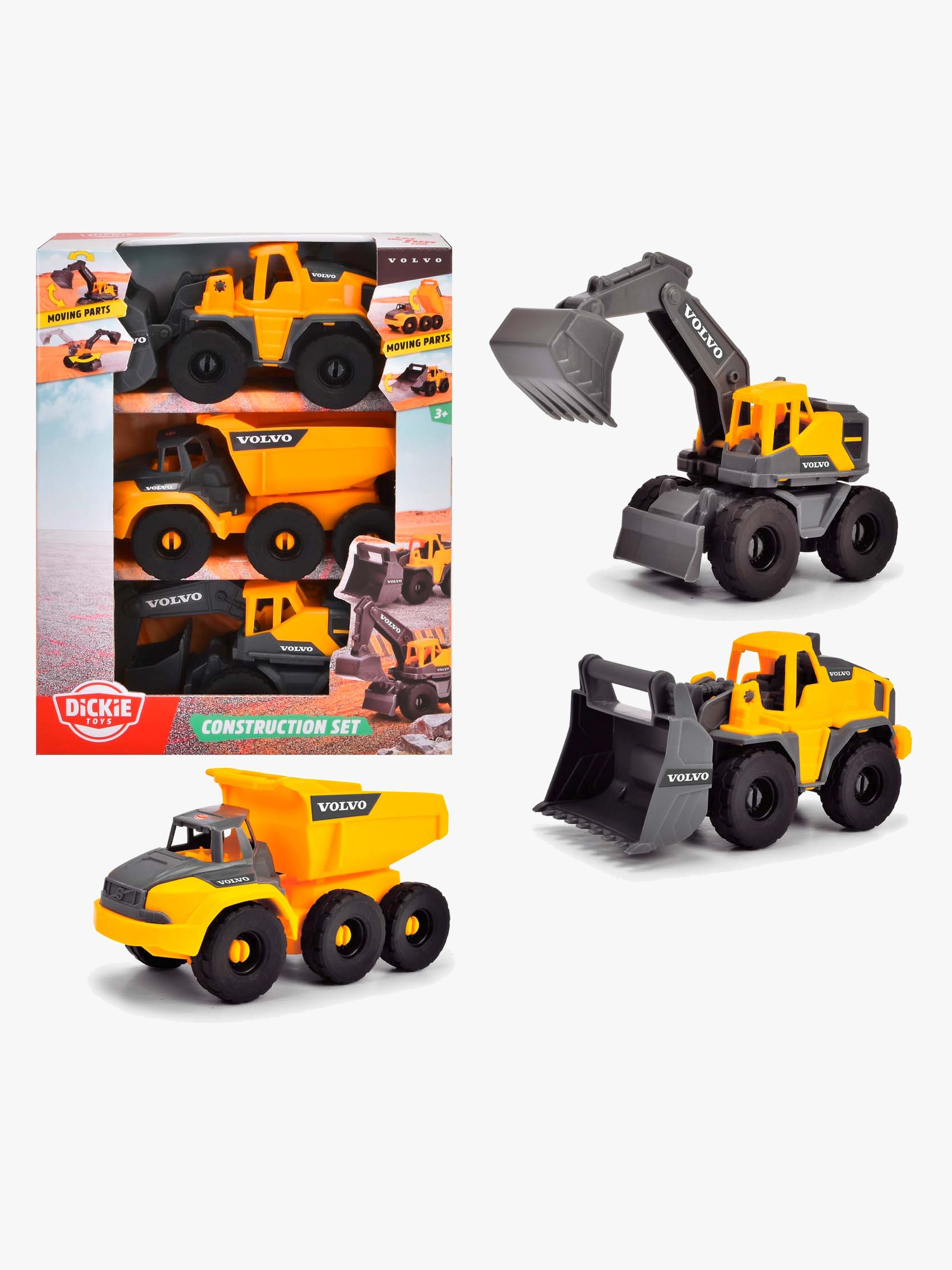 Dickie Toys Volvo Baufahrzeugen 3er-Pack