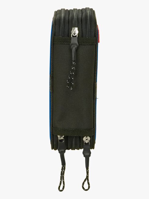 Marvel Avengers Gefülltes Dreifach-Federmäppchen 37 Teile, Blau