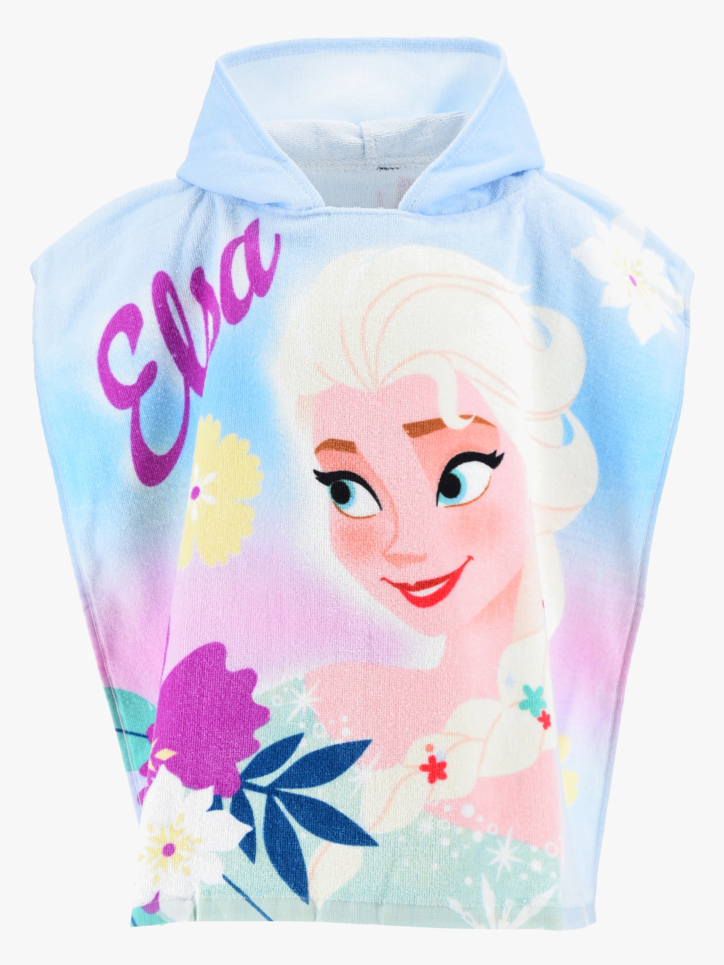 Disney Die Eiskönigin Badeponcho 100% Baumwolle, Blau