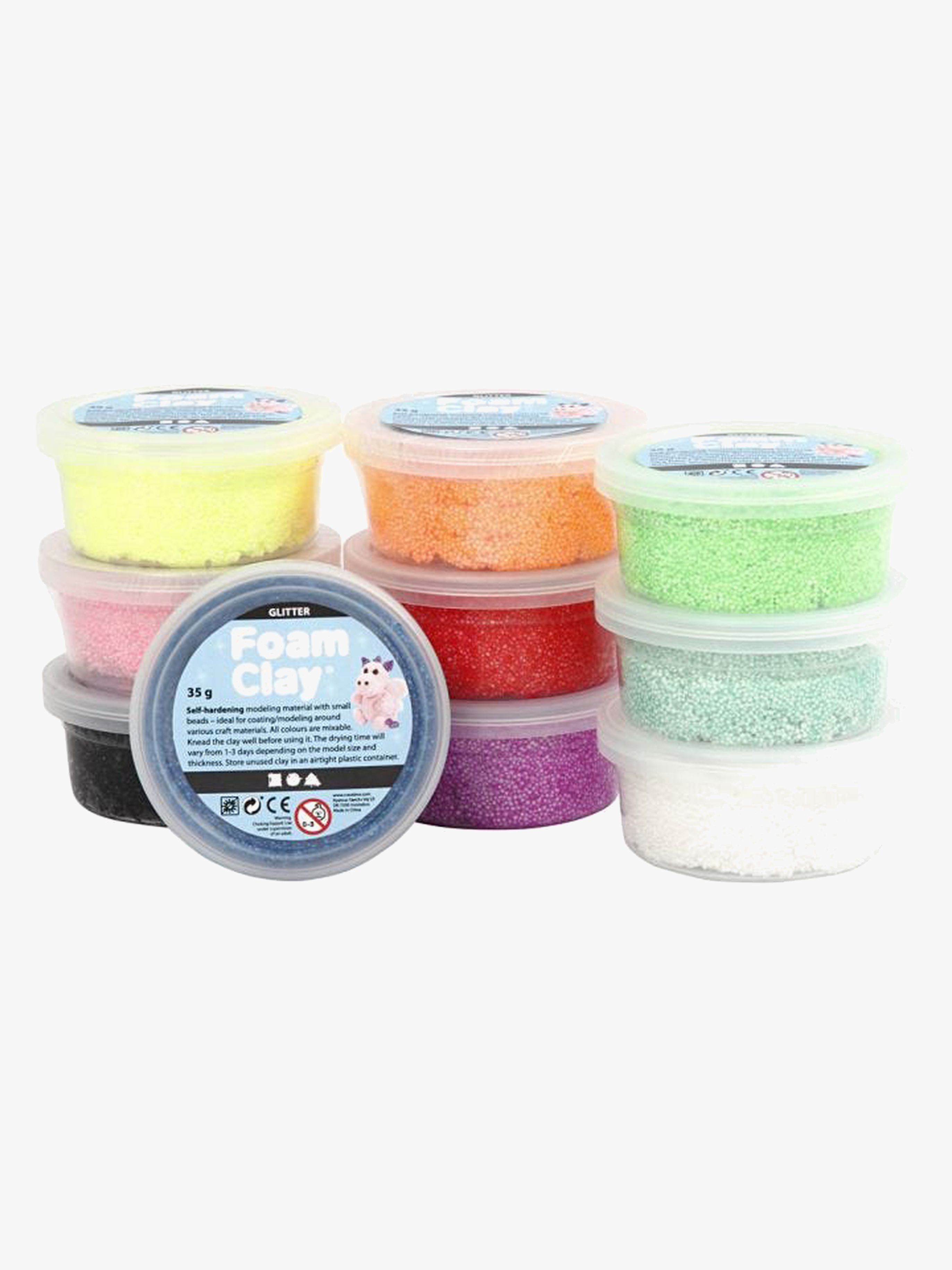 Foam Clay Gemischte Farben Glitzer