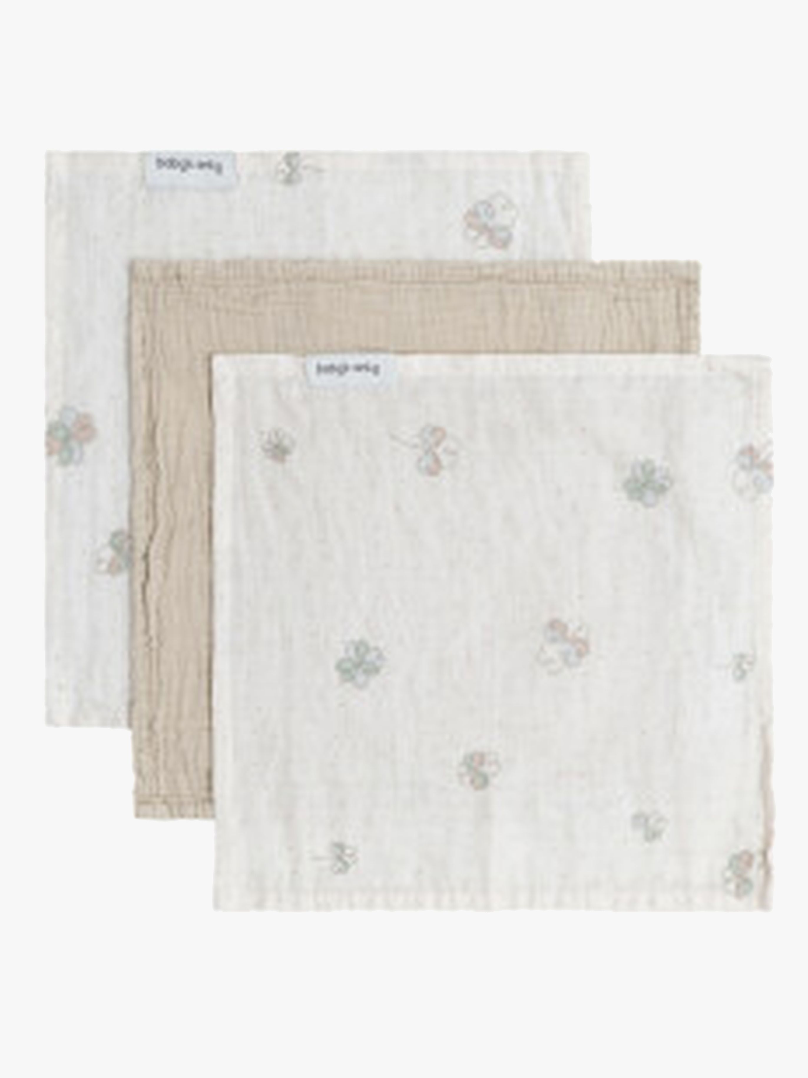 Baby's Only Tender Baumwolltuch 3er-Pack, Beige/Clover