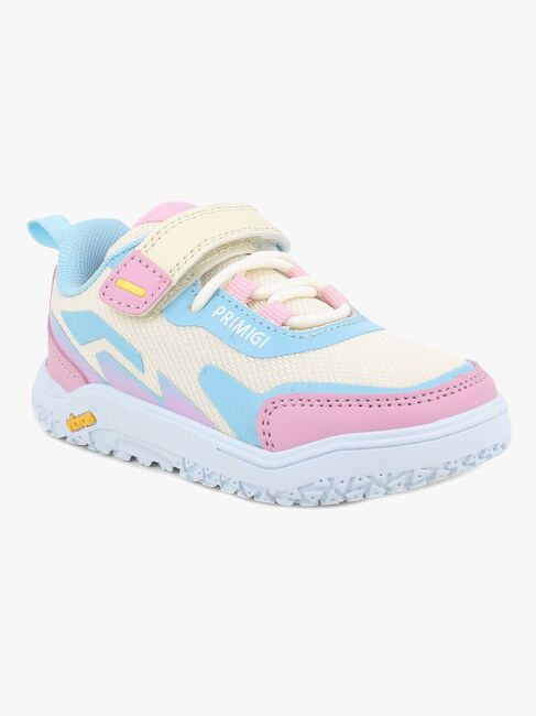 Primigi Pyr Barefoot Sneaker, Cream/Blue