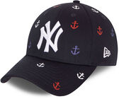 New Era All Over Graphic 9Forty Kappe, Navy
