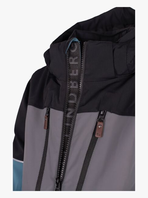 Lindberg Alpine Overall, Black/Turquiose