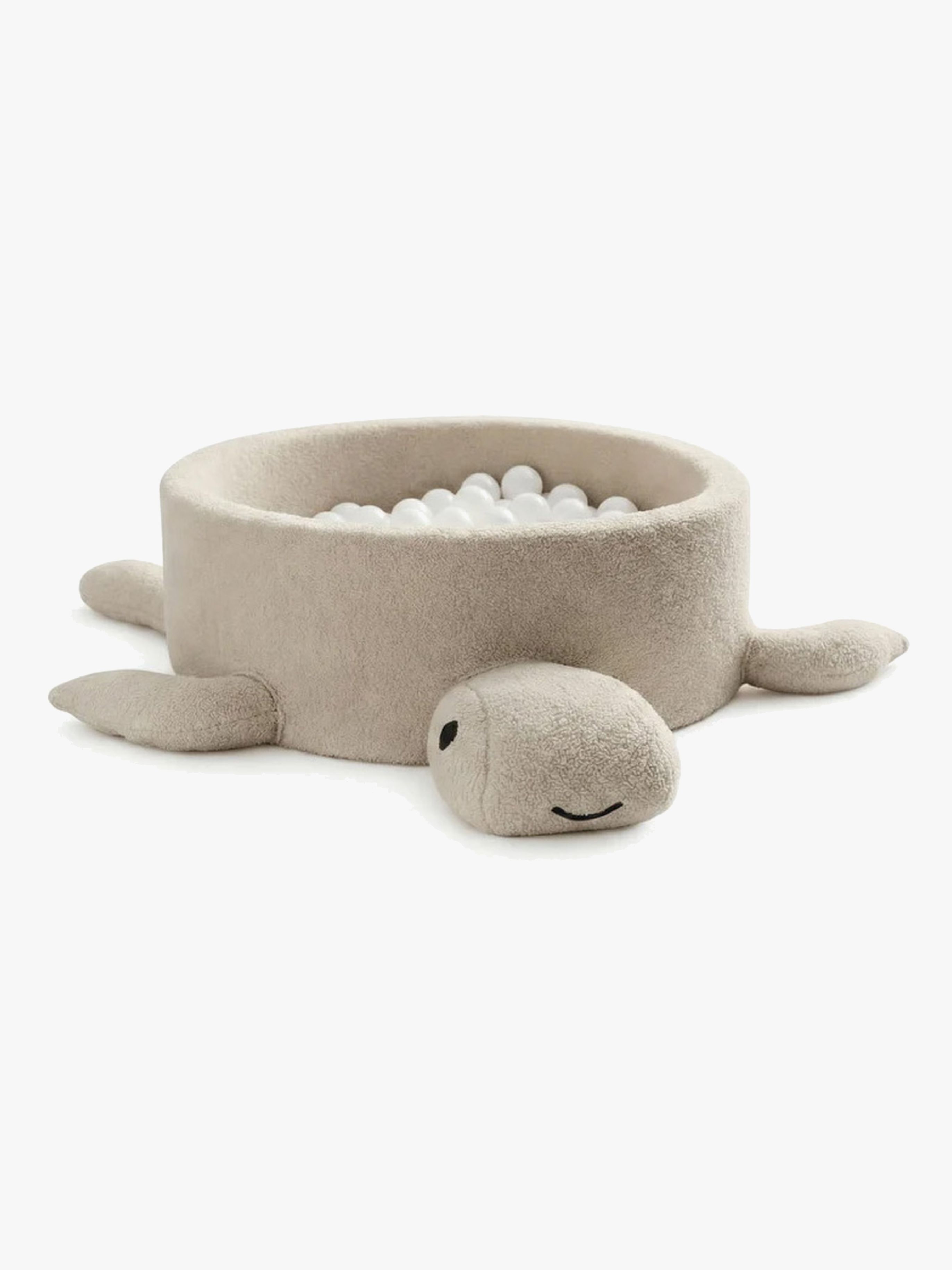 Boucle Turtle Bällebad, Oat Biscuit Beige