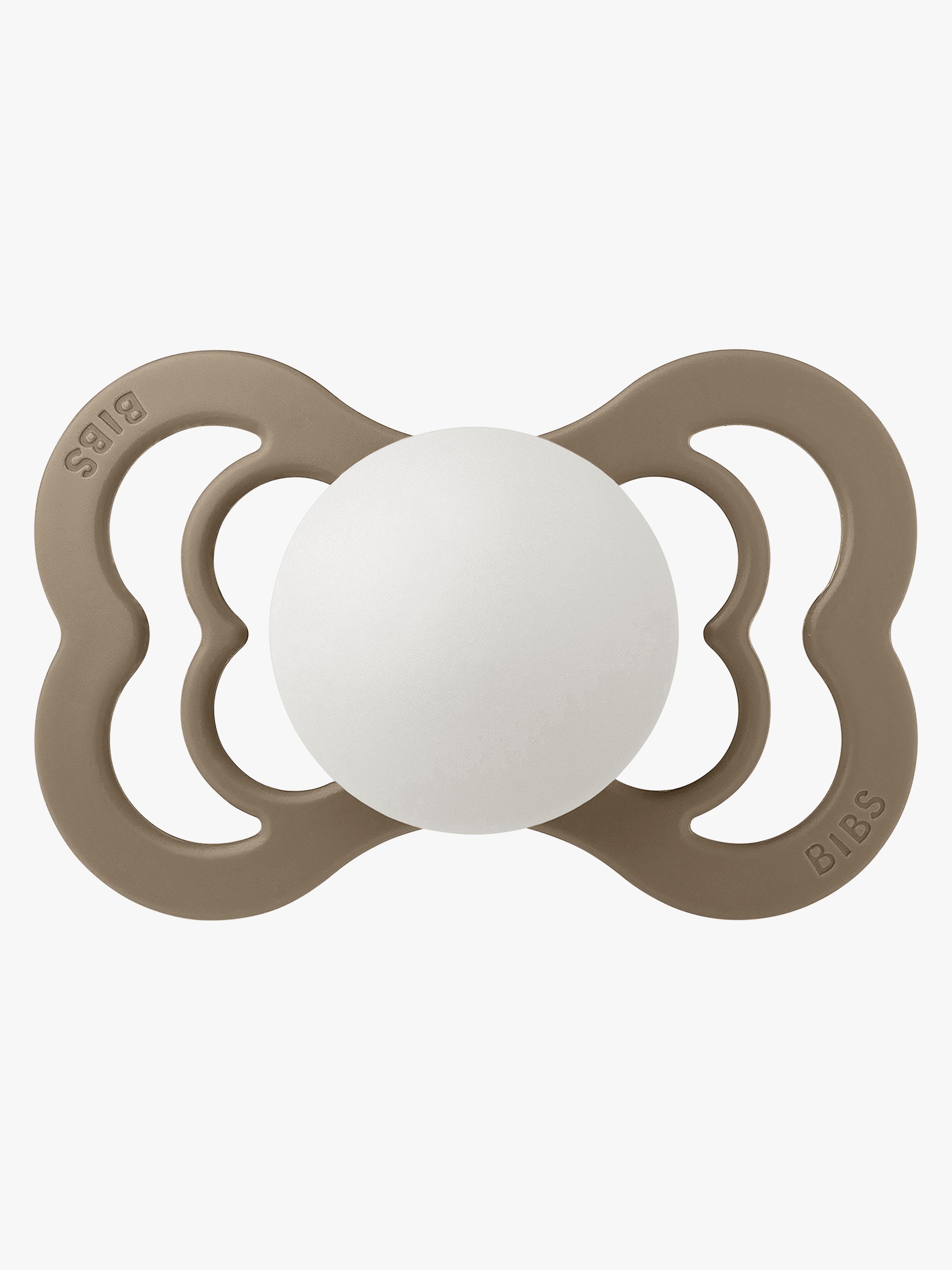 BIBS Supreme Schnuller Silikon Gr. 2, Dark Oak Glow