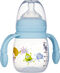 2B Baby Babyflasche mit Trinklerngriff Babblarna 180 ml, Blau