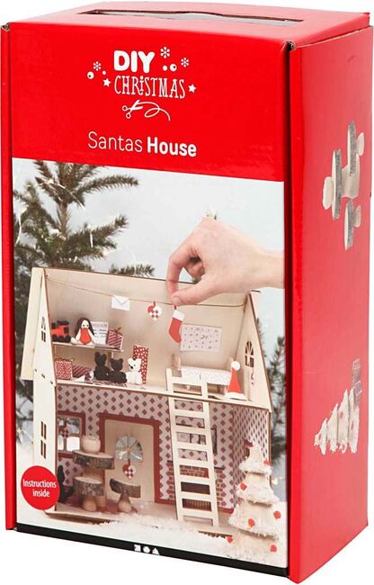 Creativ Company Bastelset Haus des Weihnachtsmannes
