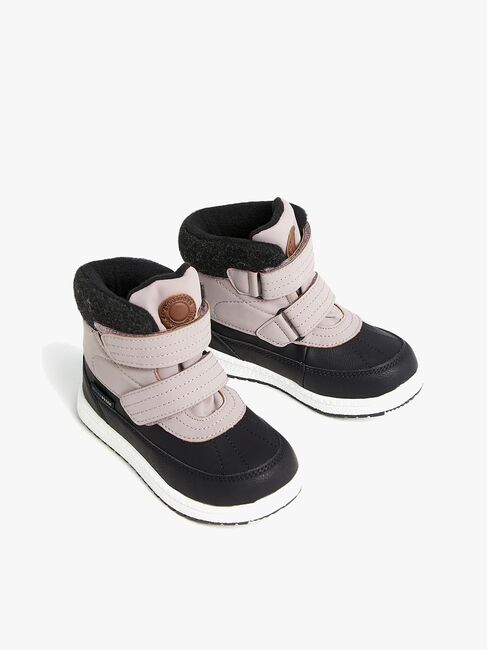 Nordbjørn Husky Winterstiefel, Black/Old Pink