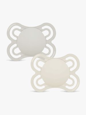 MAM Perfect Schnuller Silikon 2er-Pack 0-6m, Neutral
