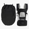Beemoo CARE Carry Comfort Air Babytrage inkl. Regenüberzug, Black
