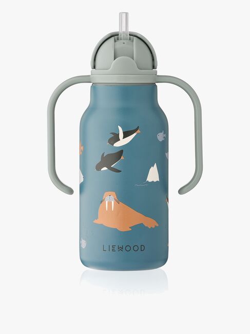 LIEWOOD Kimmie Trinkflasche 250 ml, Arctic Sea/Ocean View