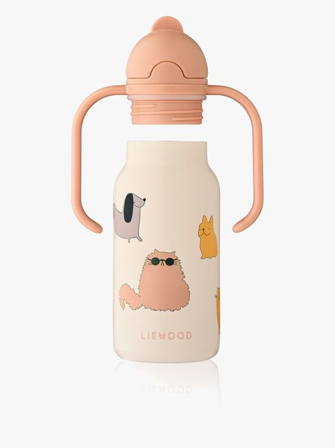 LIEWOOD Kimmie Trinkflasche 250 ml, Cats & Dogs/Sandy