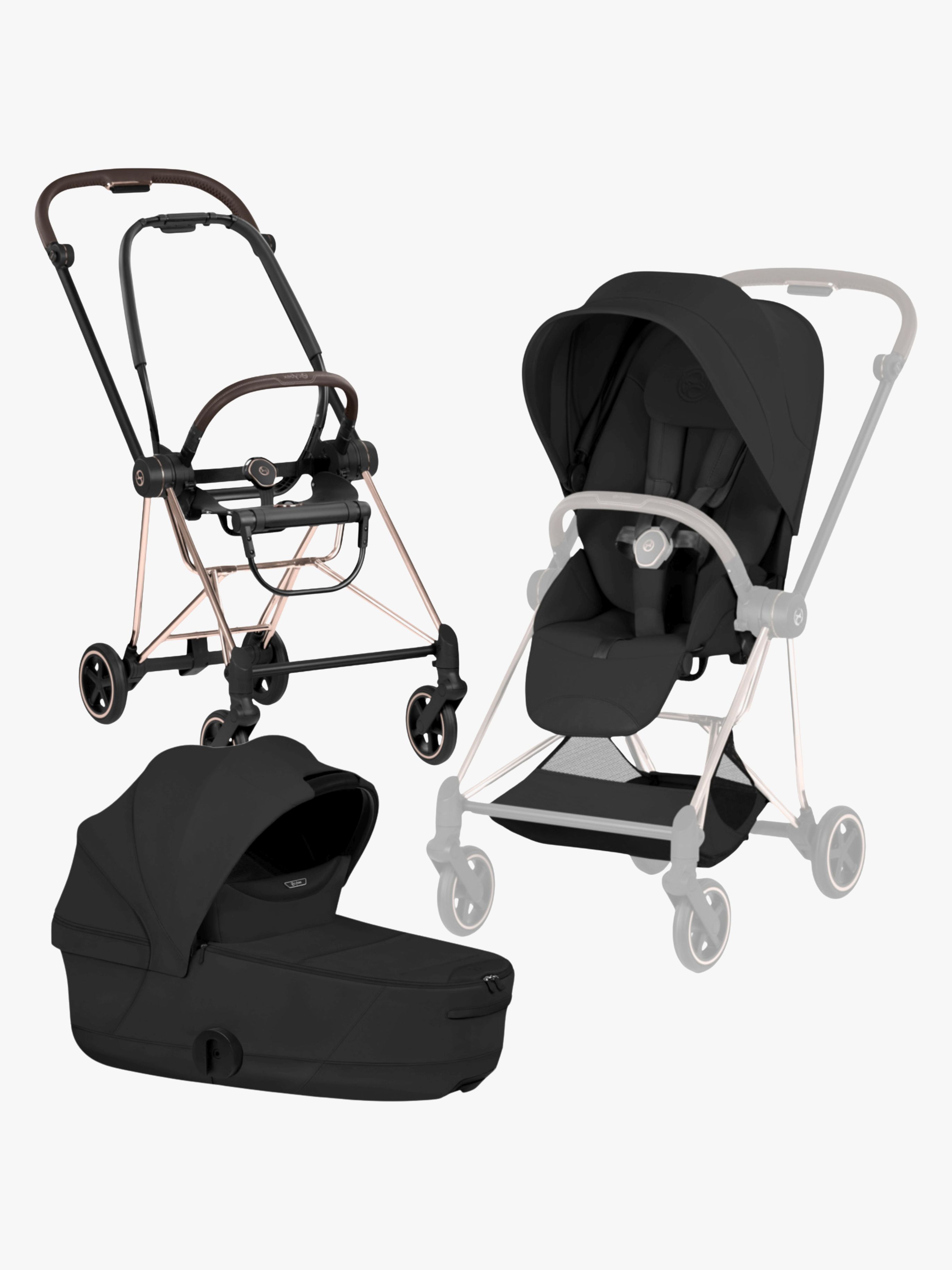 Cybex Mios Style Kombikinderwagen, Rosegold/Sepia Black