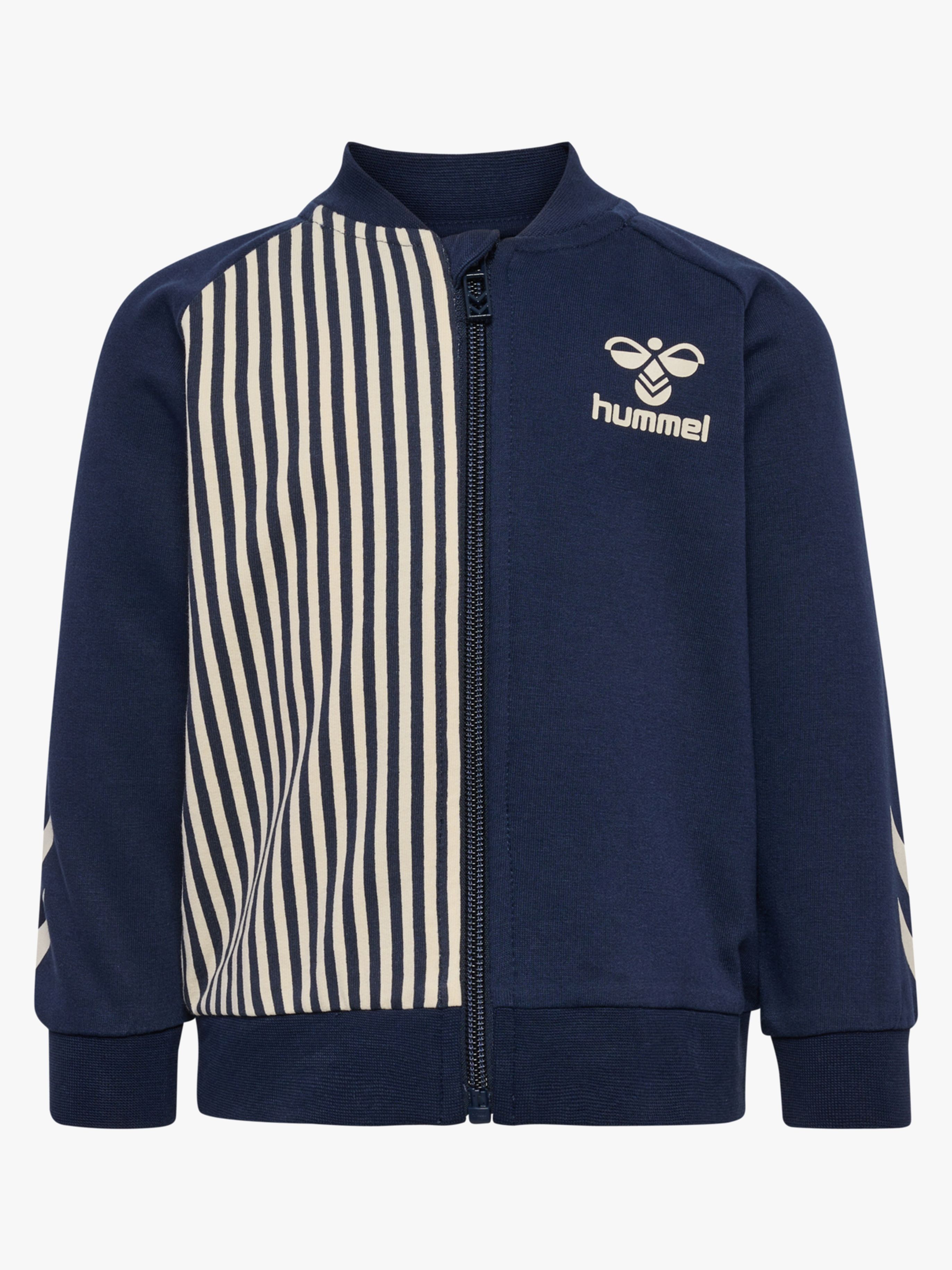 Hummel Stripy Full-Zip Pullover, Black Iris, 86