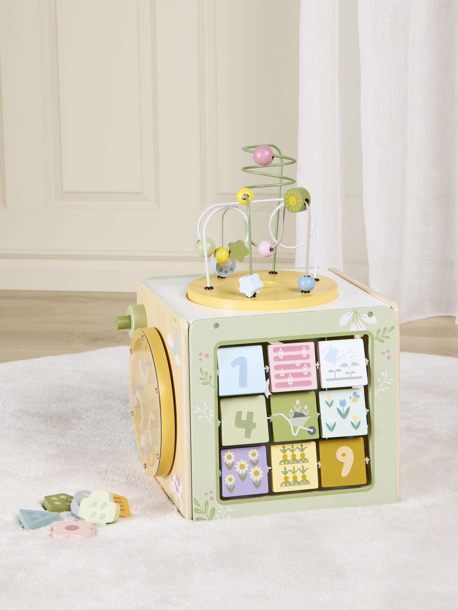 Alice &  Fox Aktivitätswürfel Bauernhof, Babyspielzeug