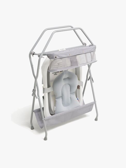 Beemoo CARE Assist Badewanne inkl. Badestütze und Badestativ, White/Grey
